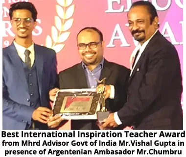 Best International Inspirational Teacher Award