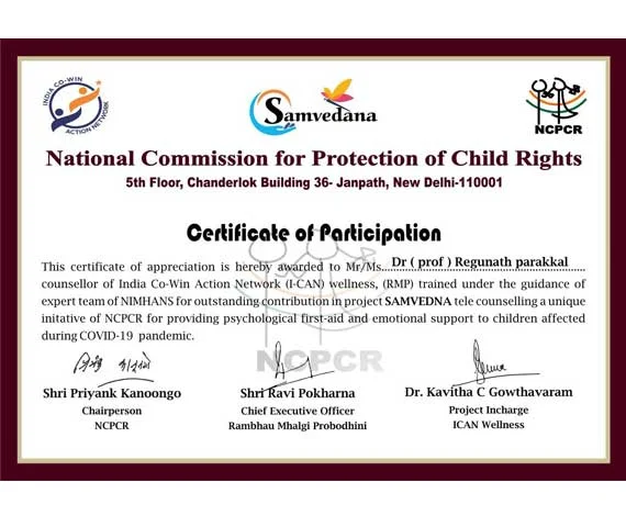 Psychological First-Aid and Emotional Support to Children